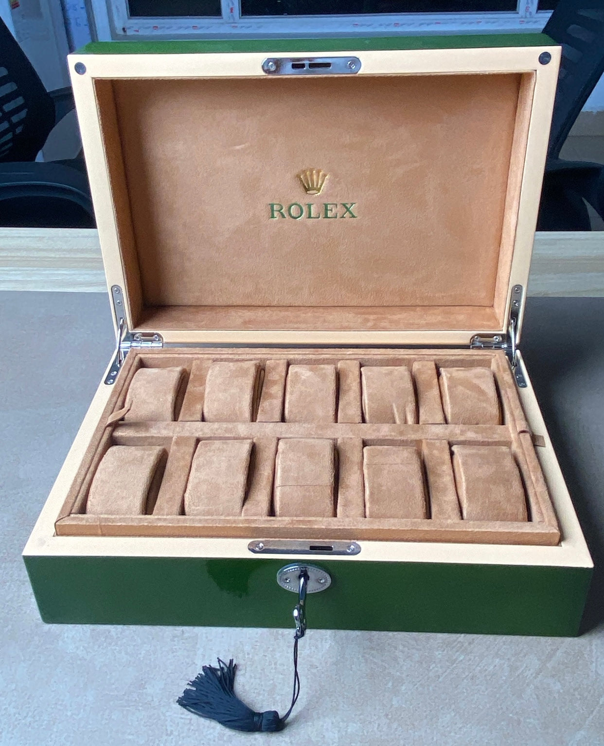 بوكس روليكس خشب - لون اخضر