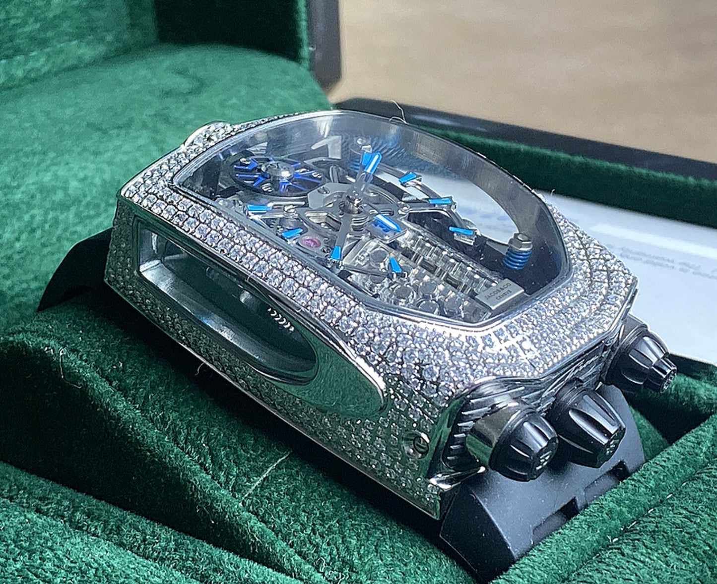 جاكوب اند كو بوجاتي ٢٠٢٥ فول دايموند - تشطيب الساعة عالي طبق الأصل - لوحدك لابسها في العراق