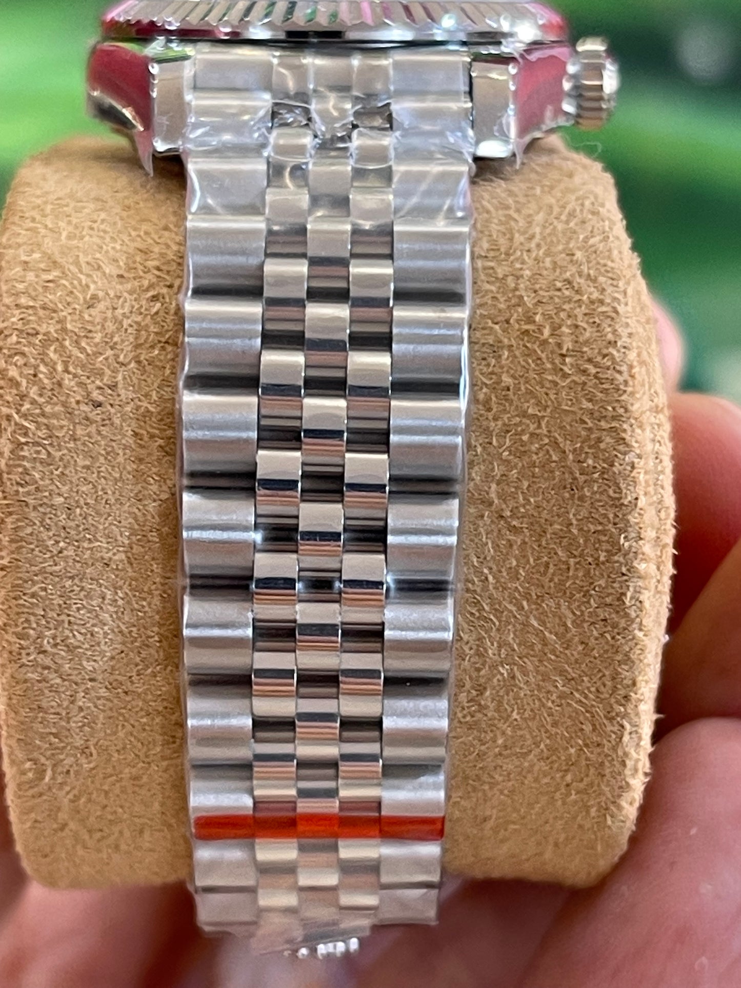 رولكس ديت جست كلين طبق الأصل نسائي ارقام روماني مينا بينك