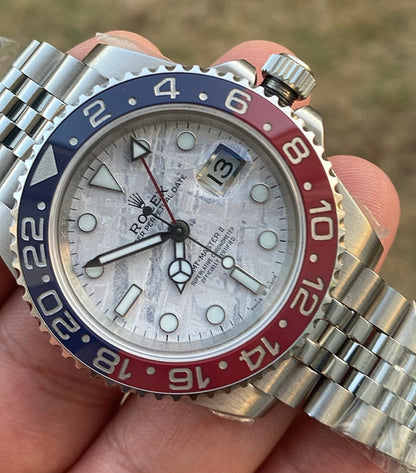 رولكس ببسي اصدار نادر مينا ماربل- الساعة كلين تعمل بجميع التعقيدات ماكينة سويسري نسبة تطابق ويا الاصلية