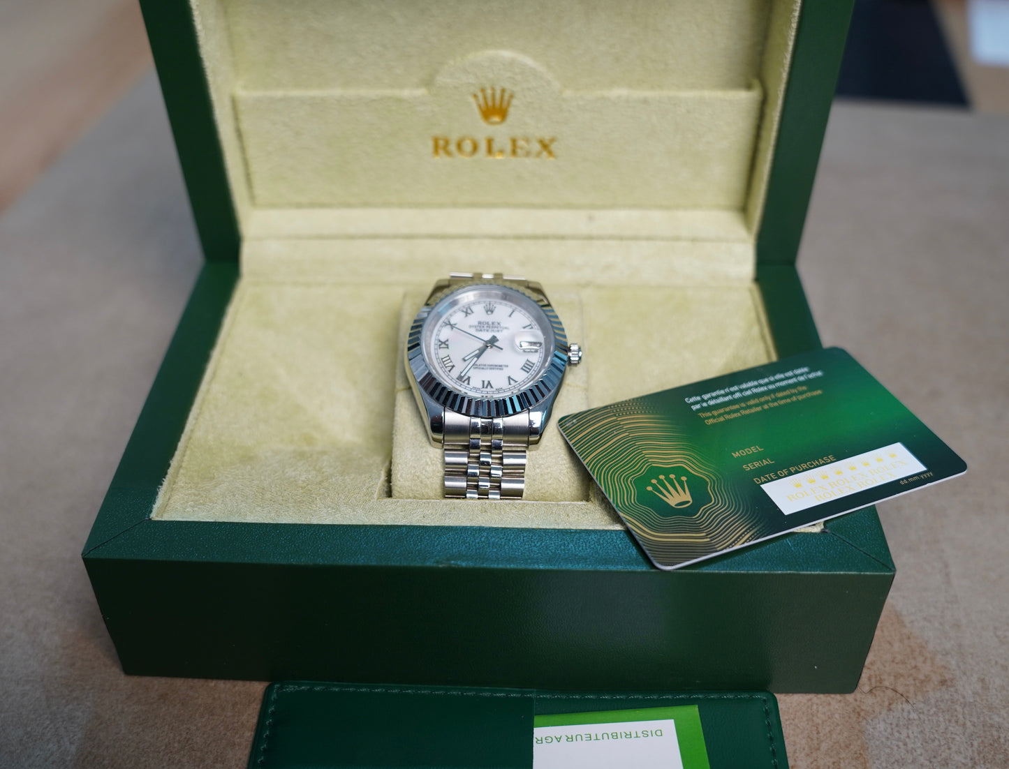 41 mm رولكس داي جست مينا صدف ابيض - الساعة نادرة متوفر قطعة واحدة كلين تايتل