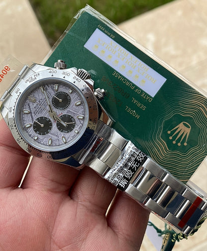 40 mm رولكس دايتونا كلين مينا ماربل - كلين طبق الأصل ماكينة سويسري  قطعة واحدة فقط