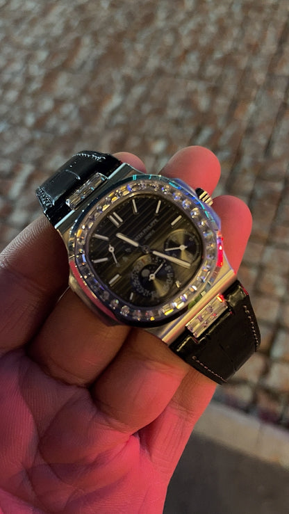Patek philipe باتيك فيليب نوتلس جلد قطعه واحده