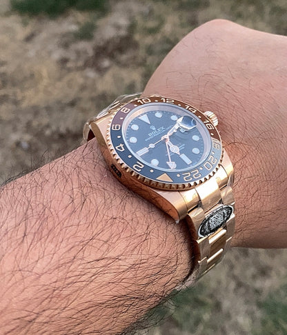 ROLEX GMTMASTER ROOTBEER- كلين طبق الأصل بالتعقيدات و السيريال