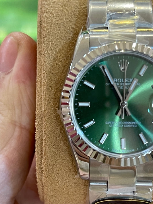 رولكس نسائي كلين طبق الأصل مينا اخضر سير اويستر