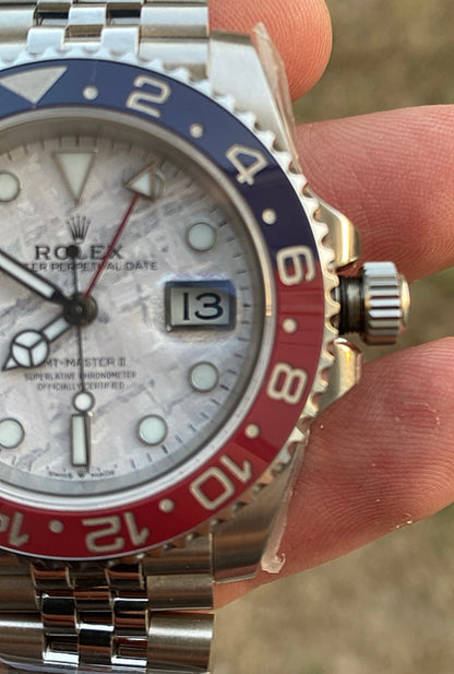 رولكس ببسي اصدار نادر مينا ماربل- الساعة كلين تعمل بجميع التعقيدات ماكينة سويسري نسبة تطابق ويا الاصلية