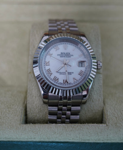 41 mm رولكس داي جست سلڤر ابيض سوبر كواليتي