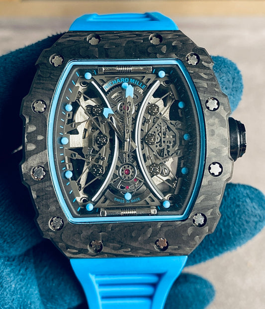 ريتشارد ميل باله وارد تركي - اعلى كواليتي موجود -  ماكينة يدوية تشطيب عالي جداً