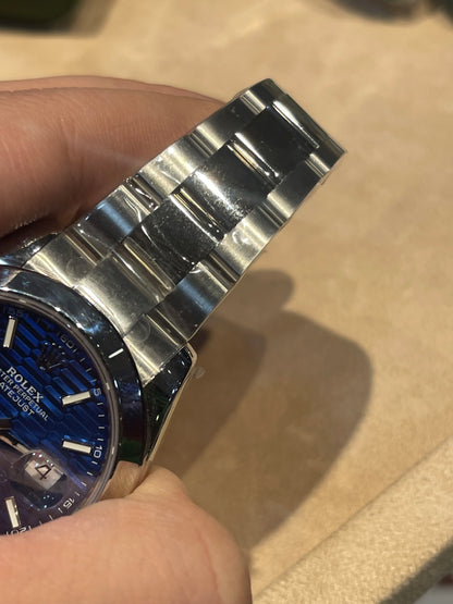 رولكس دايت جست سير اويستر مينا ازرق كلين طبق الاصل