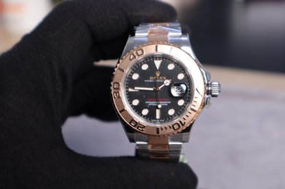 رولكس ياخت ماستر كلين طبق الأصل تو تون برونز ماكينة سويسري