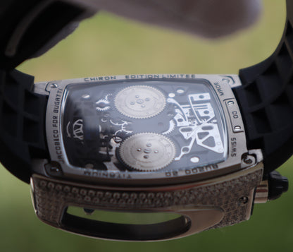 ساعة جاكوب اند كو اصدار خاص بوجاتي شيرون دايموند - حبة واحدة لأول شخص