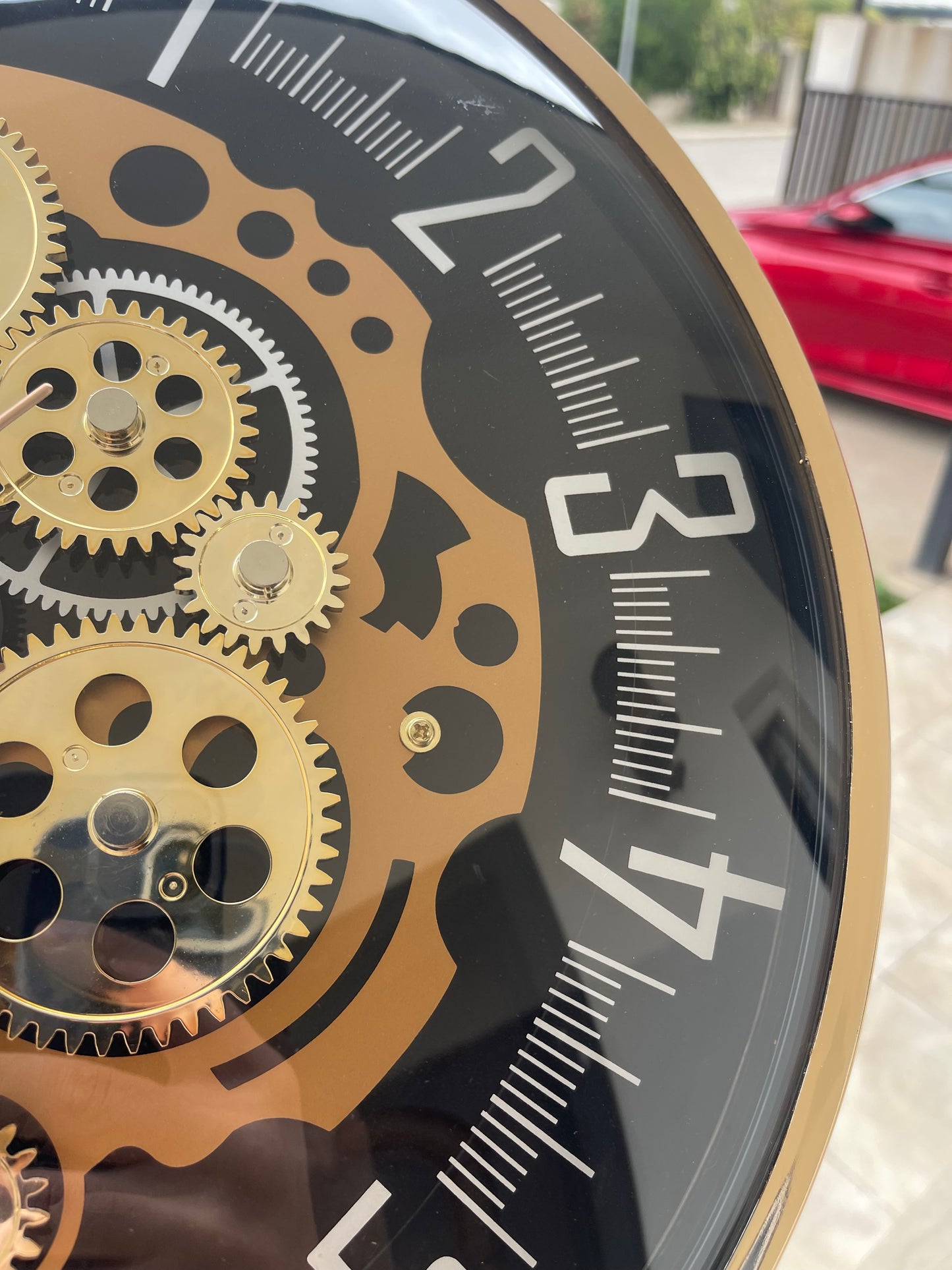 قسم رجال الأعمال ساعه حائط بتصميم كلاسيكي بمسننات تعمل بشكل كامل قطعه واحده فقط