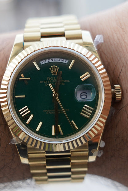رولكس داي ديت كلين - ماكينة مطابقة و طلاء ذهب ١٨