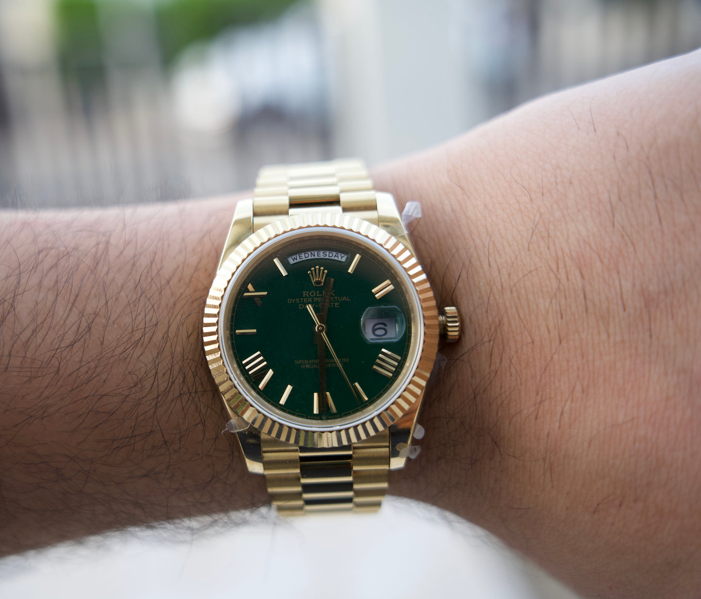 رولكس داي ديت كلين - ماكينة مطابقة و طلاء ذهب ١٨