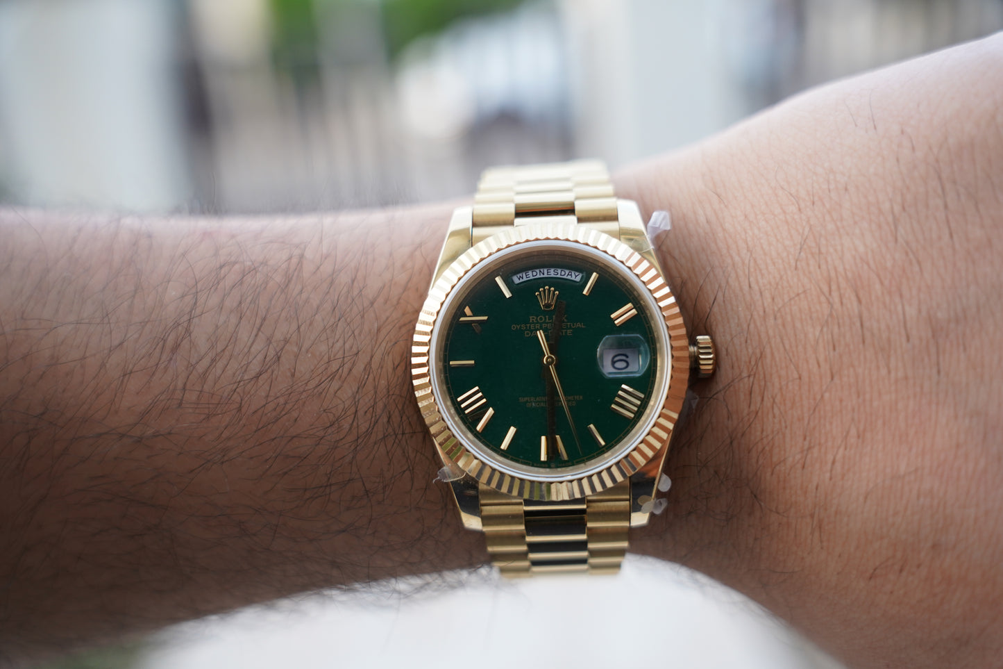 رولكس داي ديت كلين - ماكينة مطابقة و طلاء ذهب ١٨
