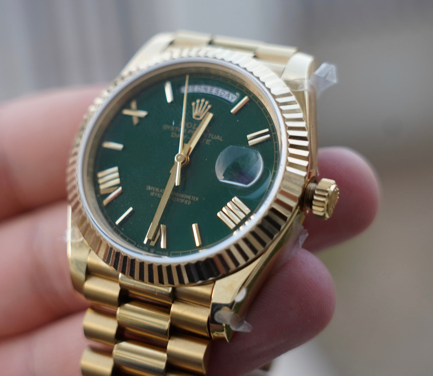 رولكس داي ديت كلين - ماكينة مطابقة و طلاء ذهب ١٨