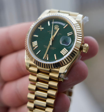 رولكس داي ديت كلين - ماكينة مطابقة و طلاء ذهب ١٨