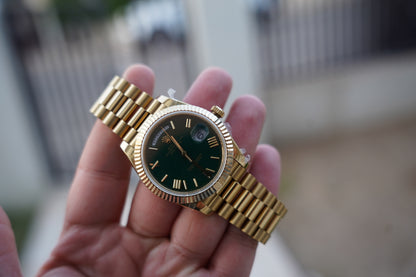 رولكس داي ديت كلين - ماكينة مطابقة و طلاء ذهب ١٨