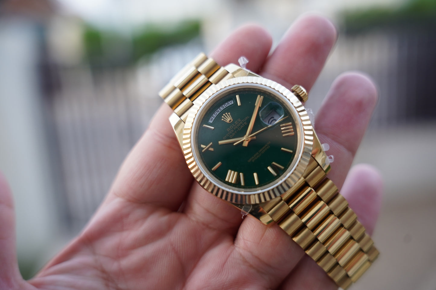 رولكس داي ديت كلين - ماكينة مطابقة و طلاء ذهب ١٨