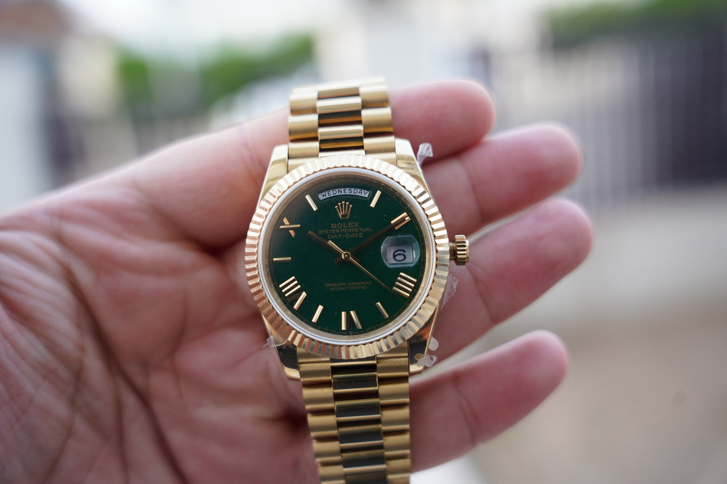 رولكس داي ديت كلين - ماكينة مطابقة و طلاء ذهب ١٨