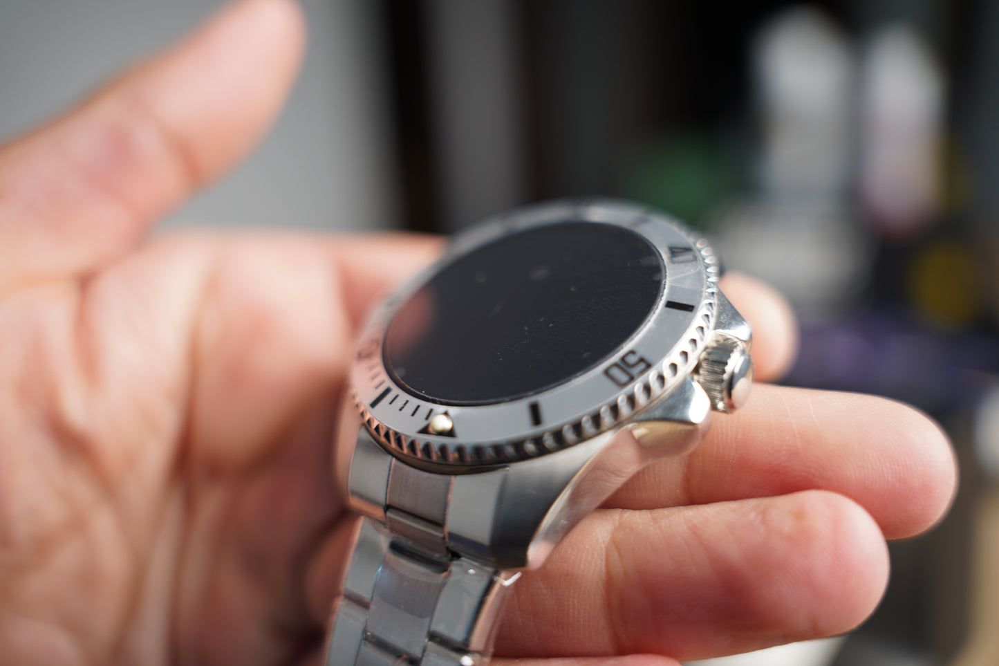 ساعه تيتانيوم الجيل الرابع + سماعات ماي بودز