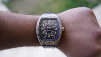 franck muller vanguard كلين طبق الأصلية لا تميز بنفس لمعة الالماس الاصلي احجار نقية