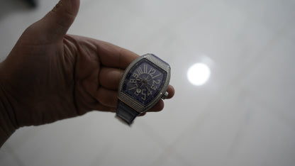 franck muller vanguard كلين طبق الأصلية لا تميز بنفس لمعة الالماس الاصلي احجار نقية