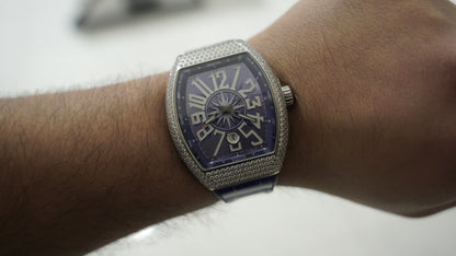 franck muller vanguard كلين طبق الأصلية لا تميز بنفس لمعة الالماس الاصلي احجار نقية