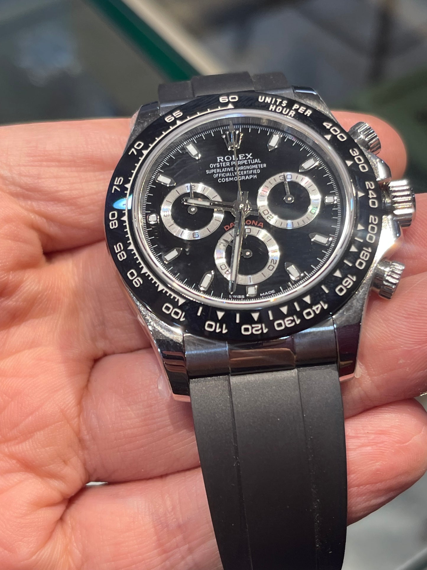 رولكس دايتونا كوزموغراف كلين طبق الأصل ربر