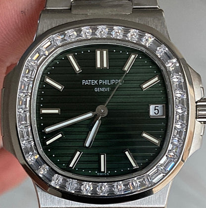 باتيك فيليب نوتلس ٥٧١٢ مينا زيتوني - كلين طبق الأصل حبة واحدة