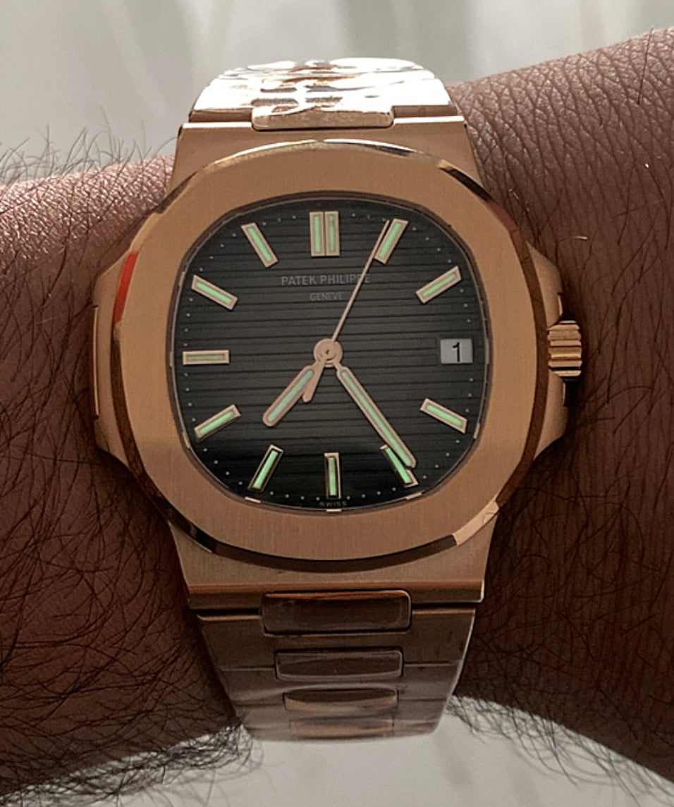 حبة واحدة كلين - باتيك فيليب نوتلس ٥٧١١ كلين طبق الأصل روززجولد