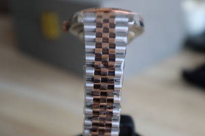 رولكس دايت جاست كلين - تو تون ٢٠٢٤ طبق الأصل طلاء ذهب عيار ١٨