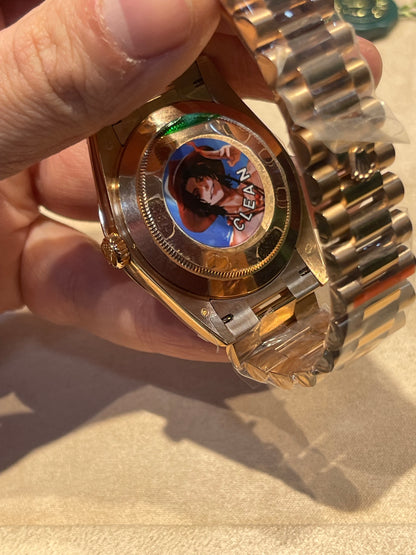 رولكس داي ديت كلين روز جولد سير بريزيدنشل