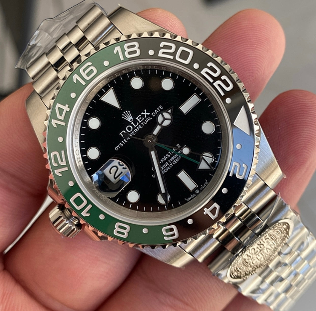 رولكس سيرايت كلين طبق الأصل / اصدار خاص الكراون يجي عاليمين