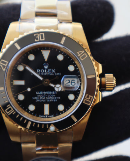 Rolex Submariner Yellow Gold - قطعة واحدة كلين