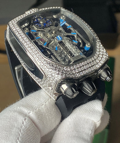 جاكوب اند كو بوجاتي ٢٠٢٥ فول دايموند - تشطيب الساعة عالي طبق الأصل - لوحدك لابسها في العراق