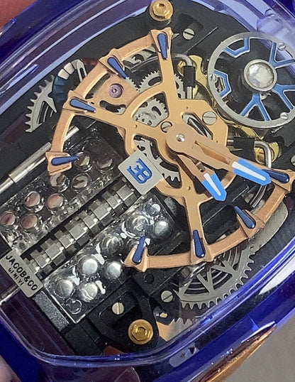 JACOB&CO bugatt - حبة واحدة في العراق اعلى غينشينج و تشطيب بعد الوكالة