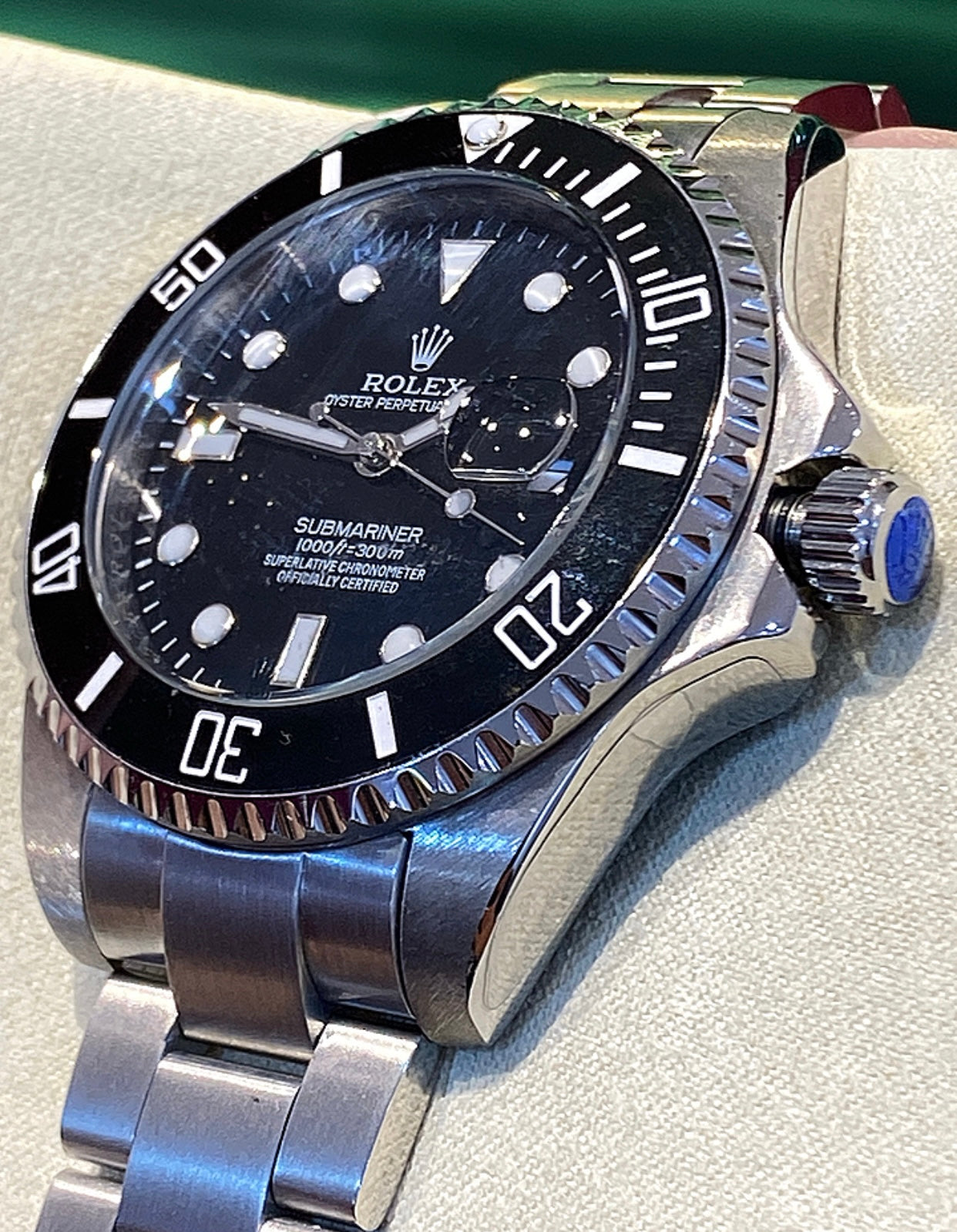 41 mm رولكس سابمارينر اسود اصدار ٢٠٢٤ كلين تايتل + الكارد الذكي الجديد