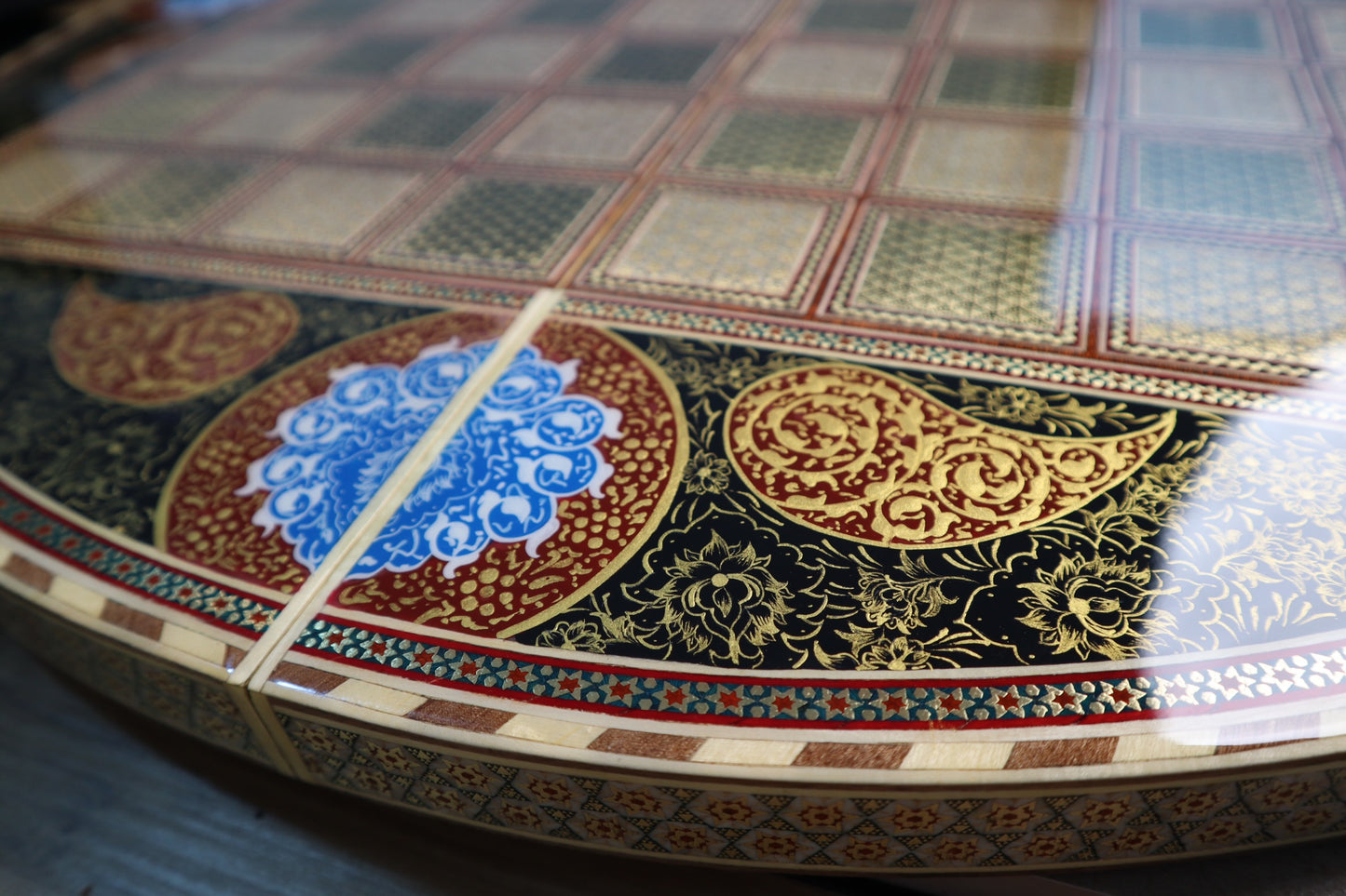 طاولي + شطرنج قطعة فنية للاقتناء - حجم كبير