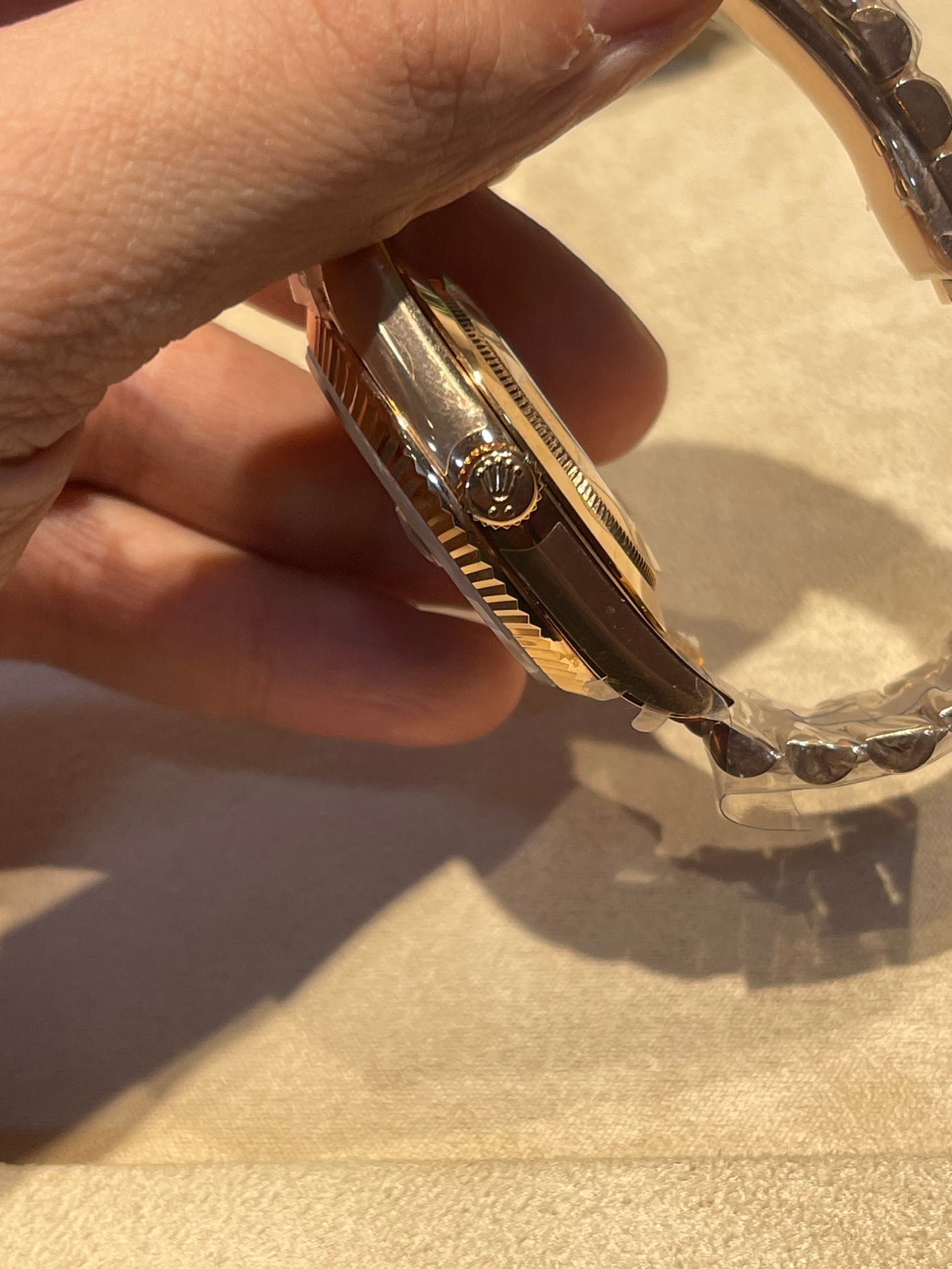 رولكس داي ديت كلين روز جولد سير بريزيدنشل