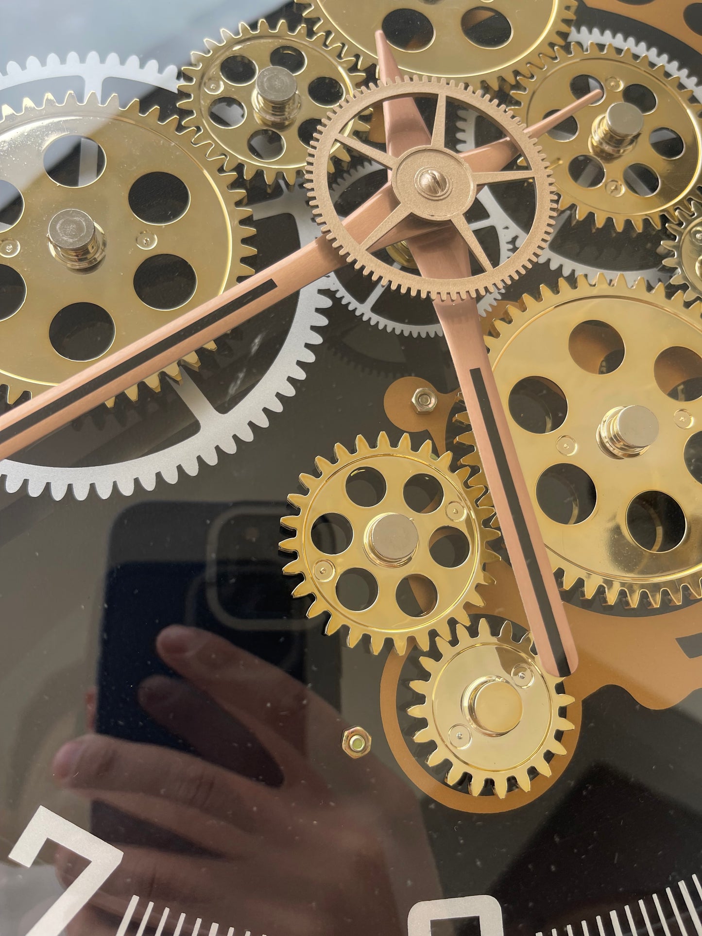 قسم رجال الأعمال ساعه حائط بتصميم كلاسيكي بمسننات تعمل بشكل كامل قطعه واحده فقط