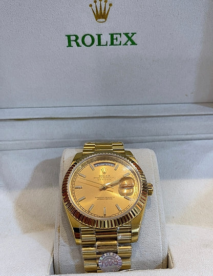 رولكس دايديت كلين فول يالو جولد - كلين طبق الأصل ماكينة سويسري  طلاء ذهب ١٨