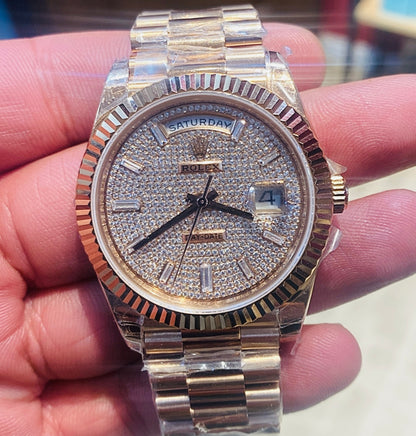 رولكس داي ديت بيڤ جولد كلين طبق الأصل