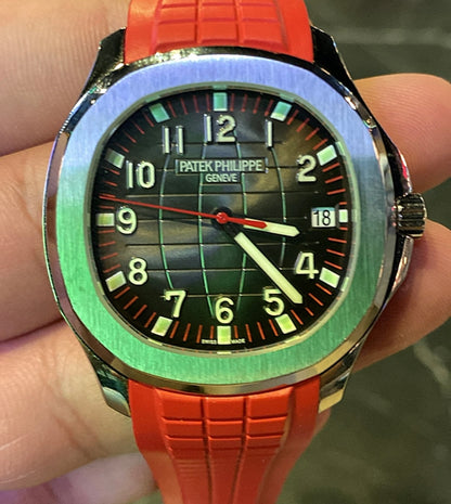 باتيك فيليب تكوا نوت ستراب احمر طبق الأصل (صور حقيقية دون تعديل)