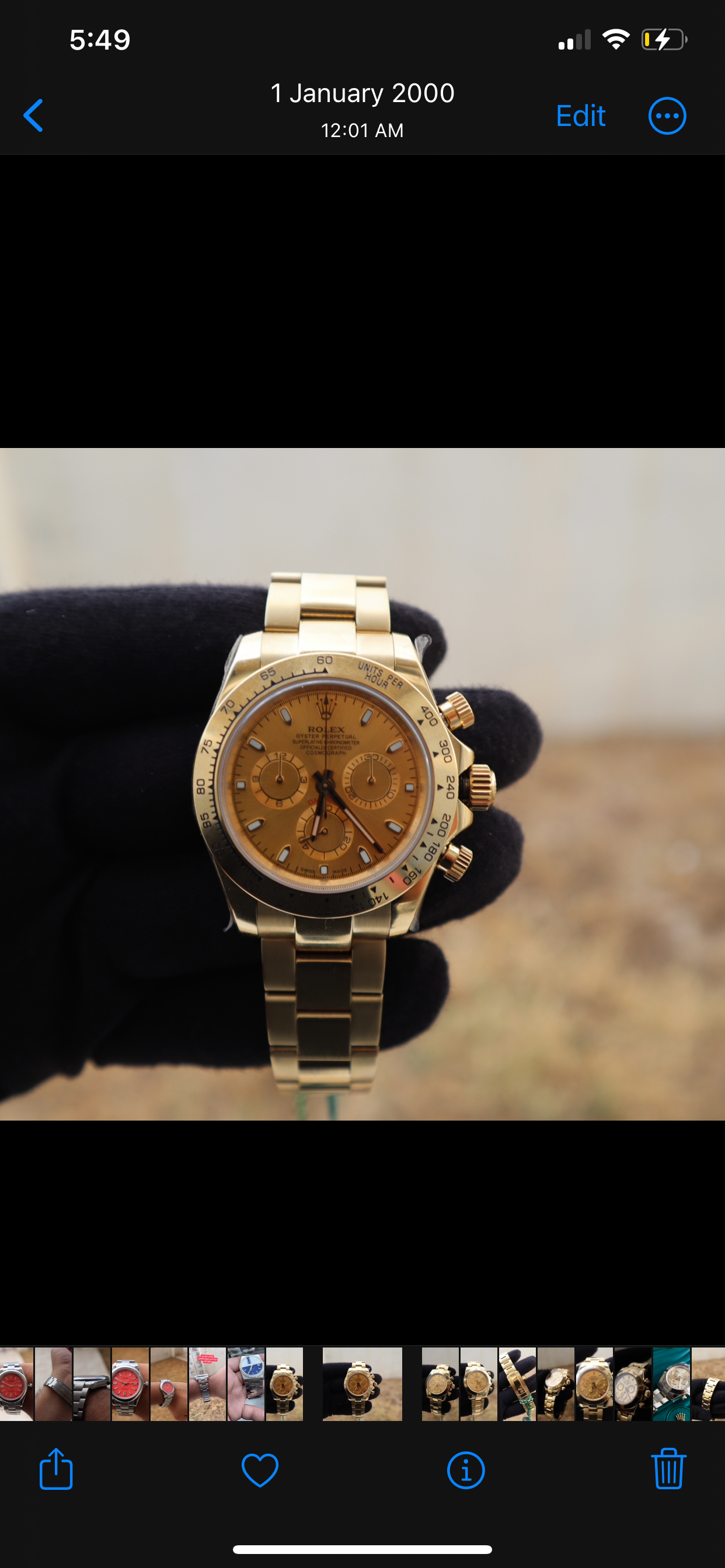 Rolex Cosmograph Daytona - دايتونا كوزموجراف فول جولد عيار ١٨ طلاء