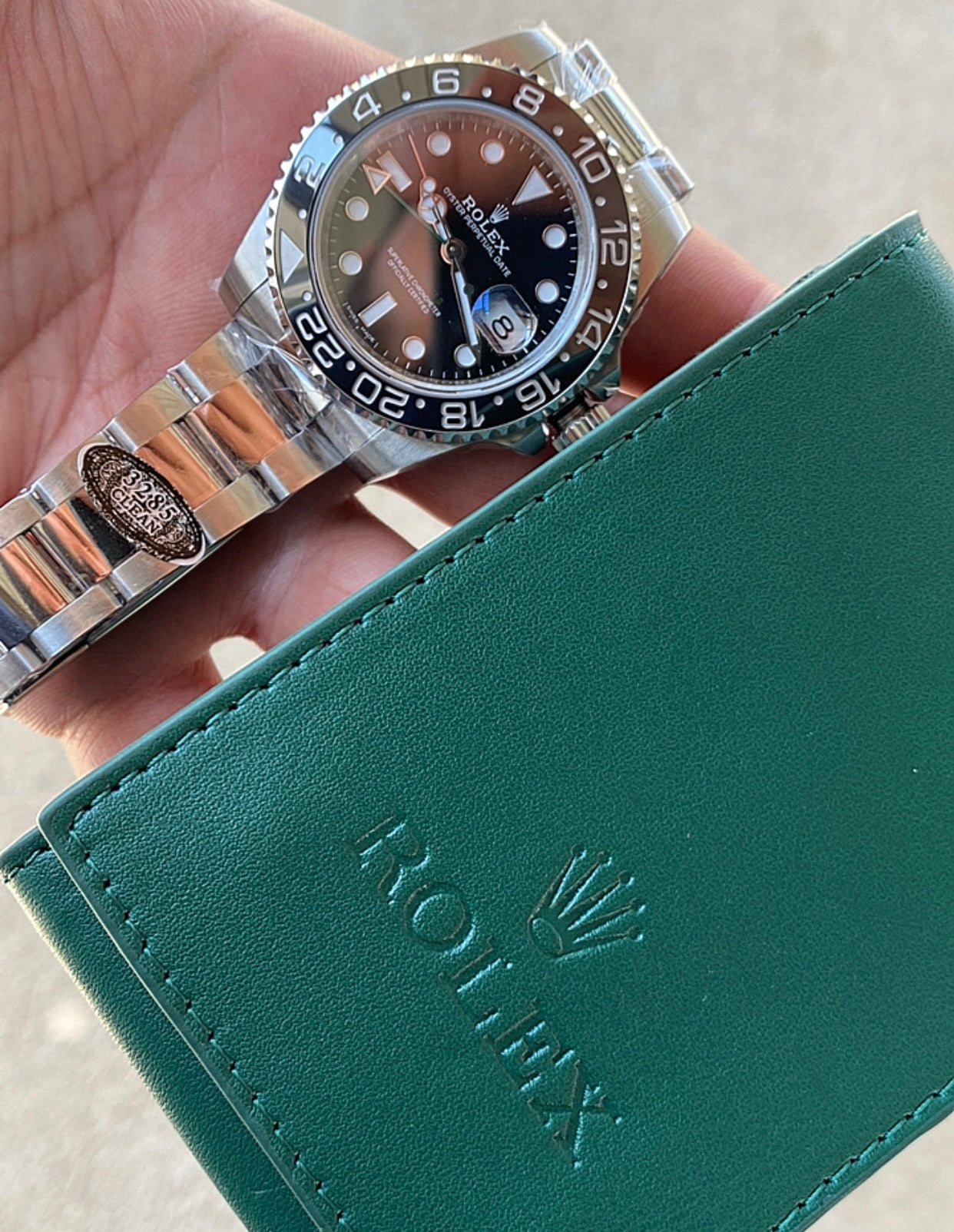 رولكس جي أم تي ماستر لون بيزل اسود - كلين طبق الأصل سيراميك  و ماكينة سويسرية بكامل التعقيدات