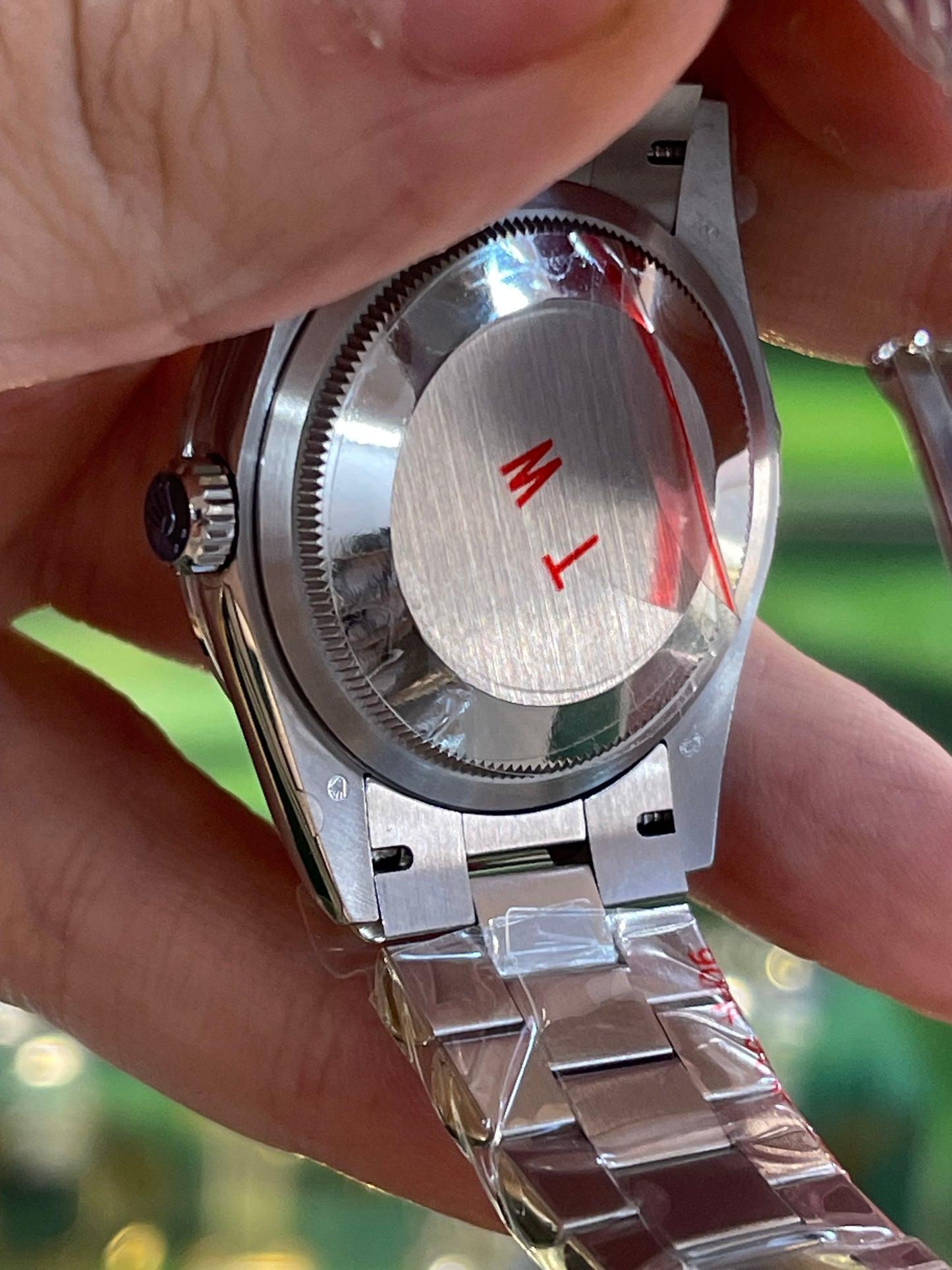 رولكس نسائي كلين طبق الأصل ارقام روماني مينا اخضر داي ديت سير بريزيدنشل