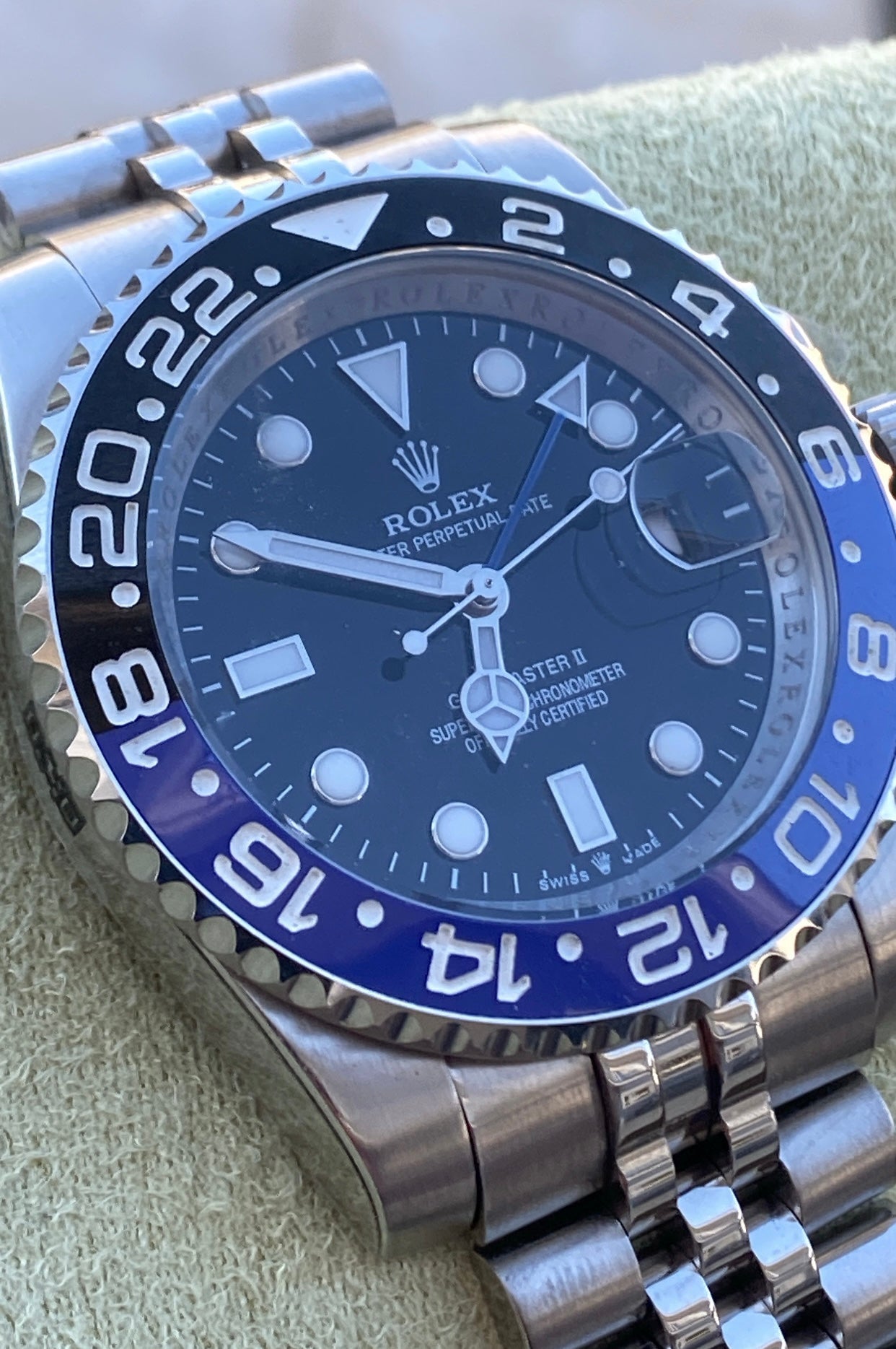 رولكس باتمان اسود و ازرق