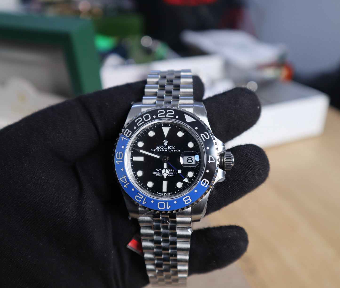 رولكس باتمان كلين - سير جوبلي طبق الأصل سيراميك و ستانلس ٩٠٤ وماكينة سويسري