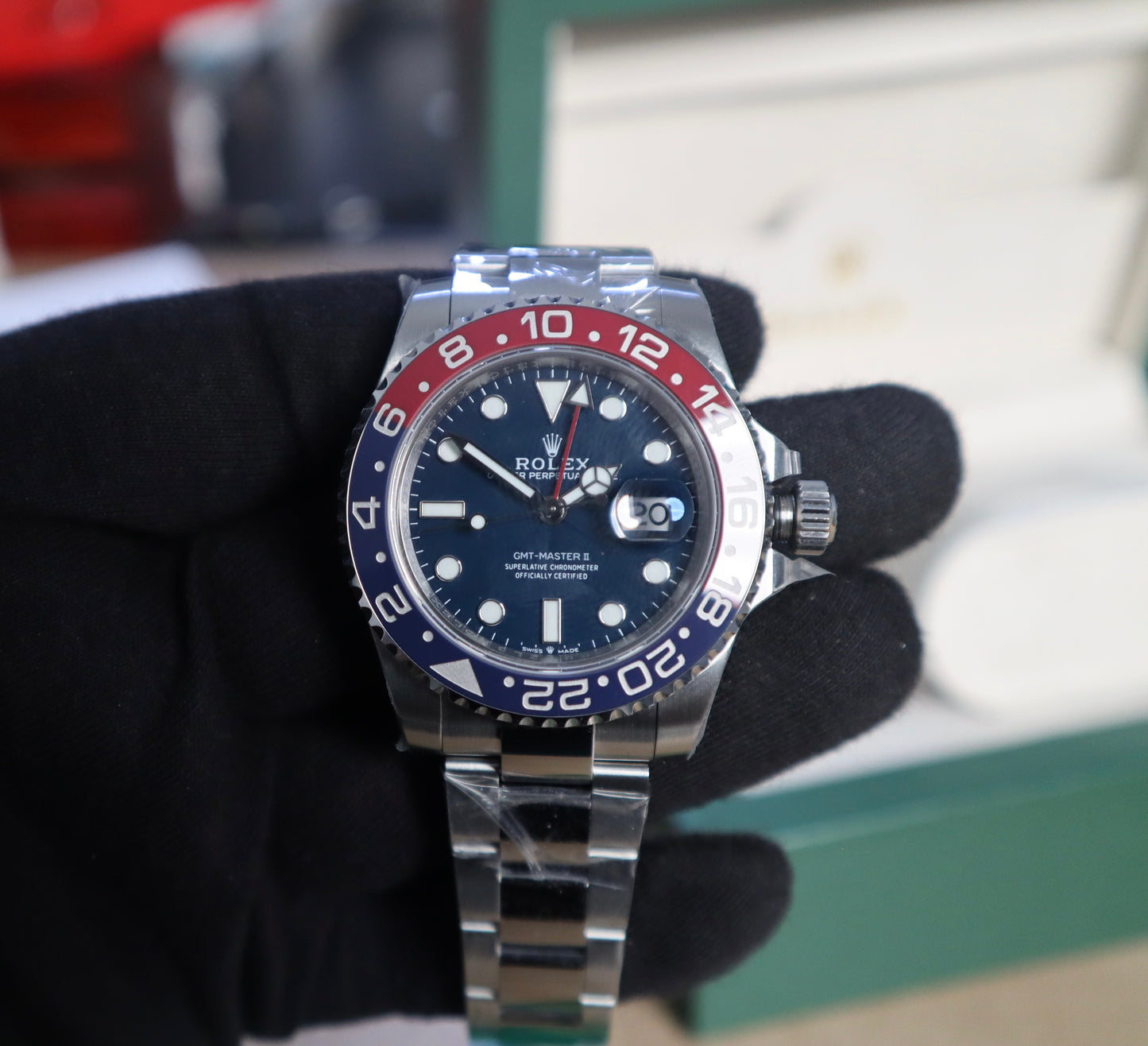 رولكس ببسي كلين - أويستر طبق الأصل سيراميك و ستانلس ٩٠٤ وماكينة سويسري